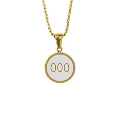 Traumfänger Engelsnummer 000 gold inkl. Kette