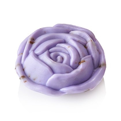 Schafmilchseife Lavendel in Rosenform