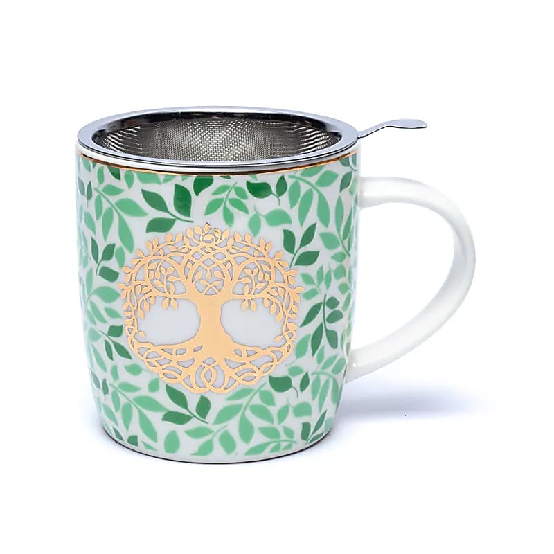 Kräuterteetasse Baum des Lebens inkl. Sieb