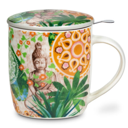 Kräuterteetasse Buddha inkl. Sieb
