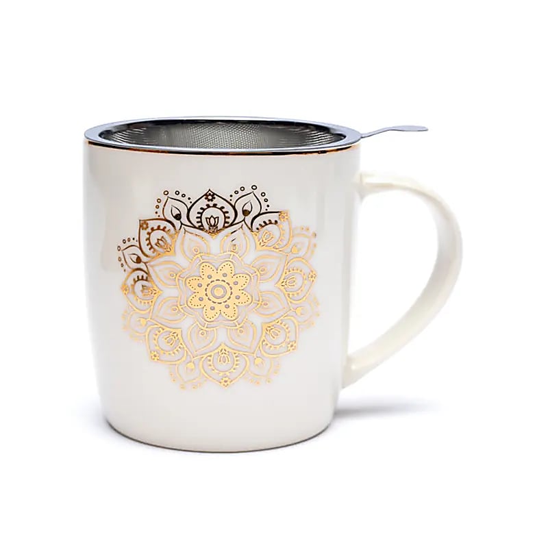 Kräuterteetasse Mandala inkl. Sieb