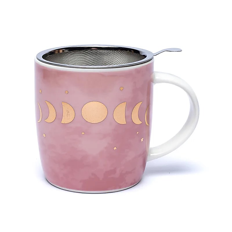 Kräuterteetasse Mondphasen inkl. Sieb