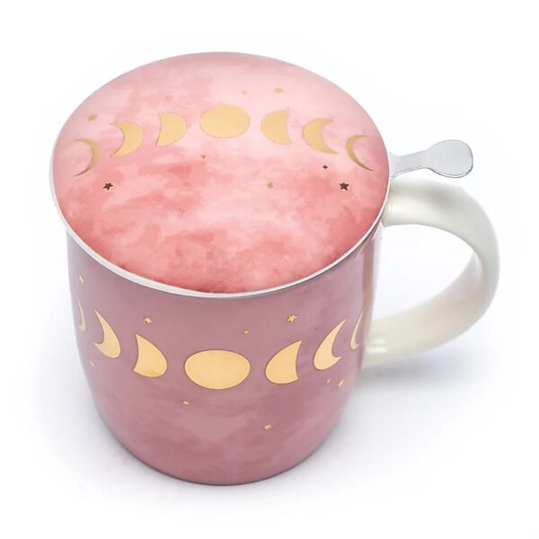 Kräuterteetasse Mondphasen inkl. Sieb – Bild 5