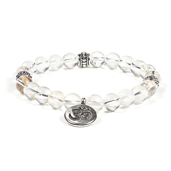 Bergkristall Armband mit OM