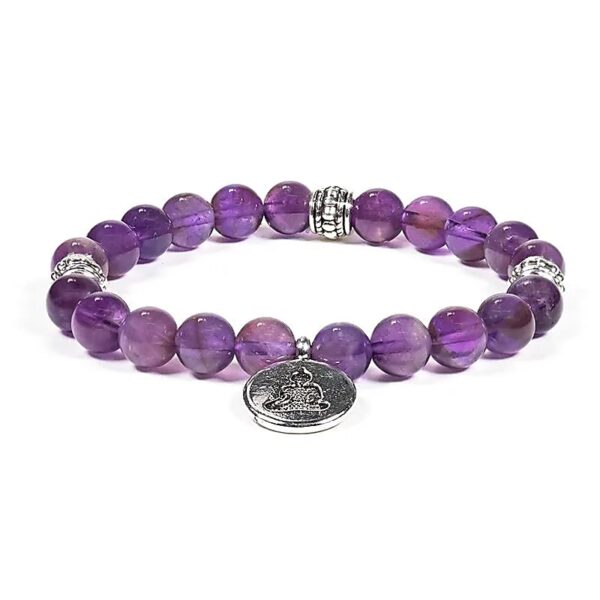 Amethyst Armband mit Buddha