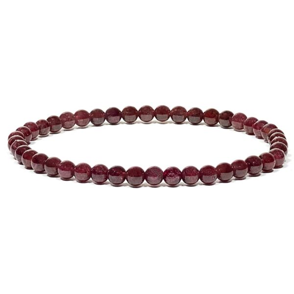 Kugelarmband Granat 4 mm