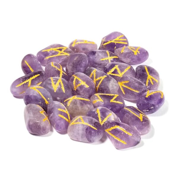 Runen Orakelset aus Amethyst – Bild 2
