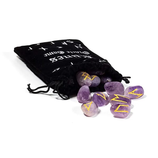 Runen Orakelset aus Amethyst