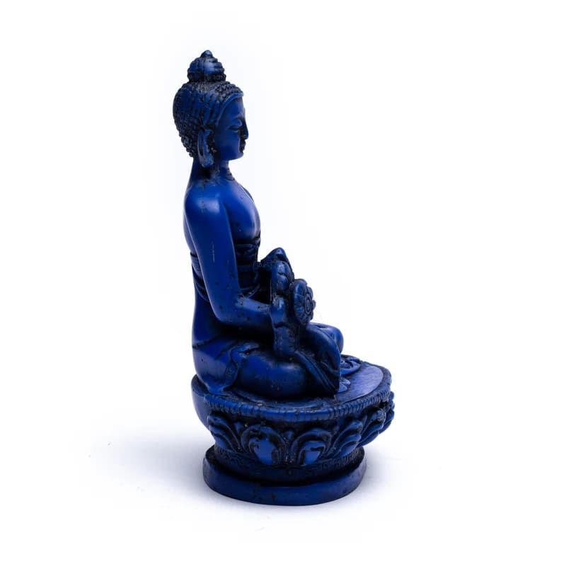 Medizinbuddha sitzend dunkelblau