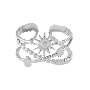 Sonne silber - Edelstahl-Ring