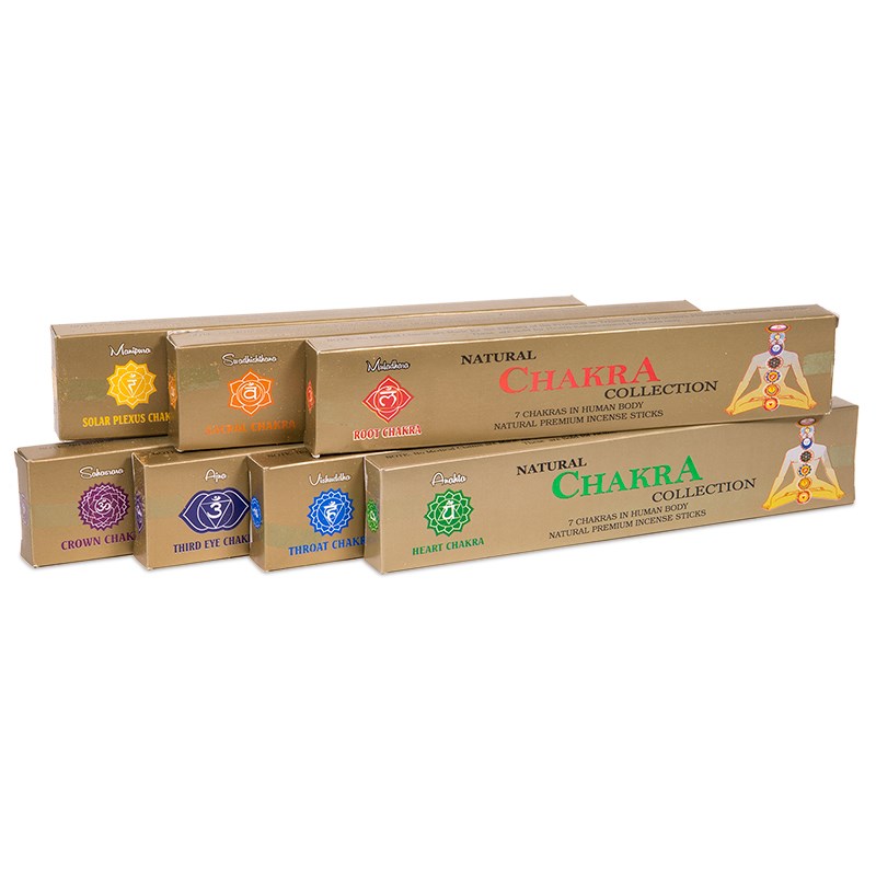 Chakra Räucherstäbchen in Geschenkbox