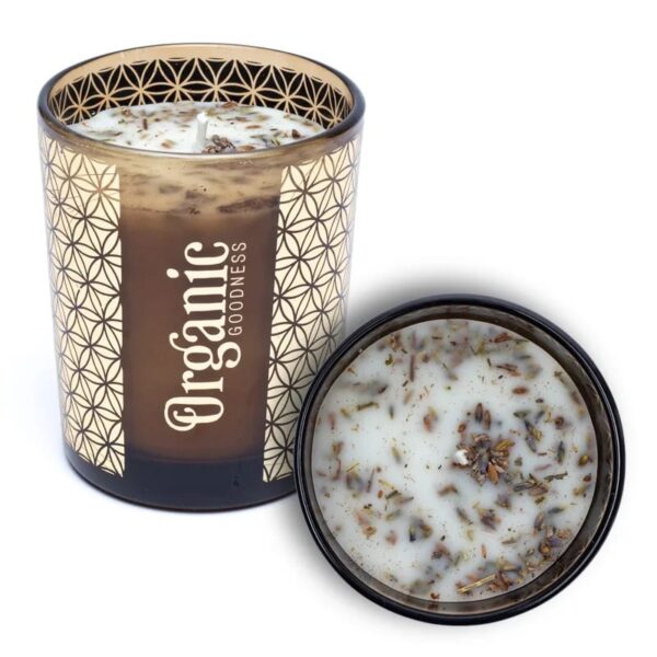 Organic Goodness Salbei & Lavendel - Duftkerze mit Räucherkräutern