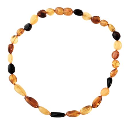 Bernsteinkette Nugget kurz