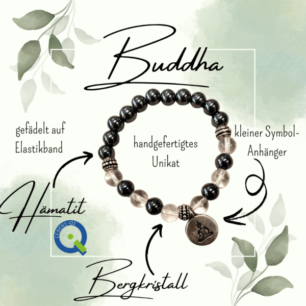 Stein Armband - Buddha – Bild 2