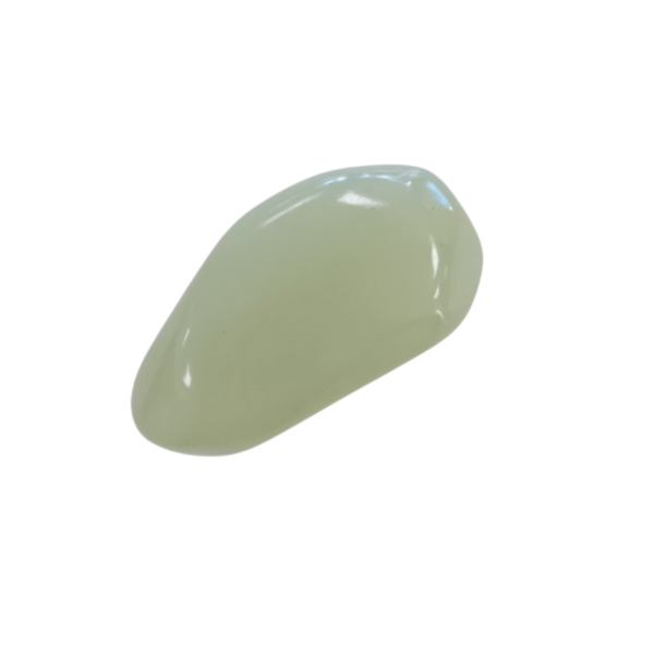 China Jade (Serpentin) Trommelstein