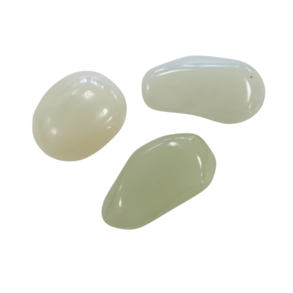 China Jade (Serpentin) Trommelstein – Bild 2