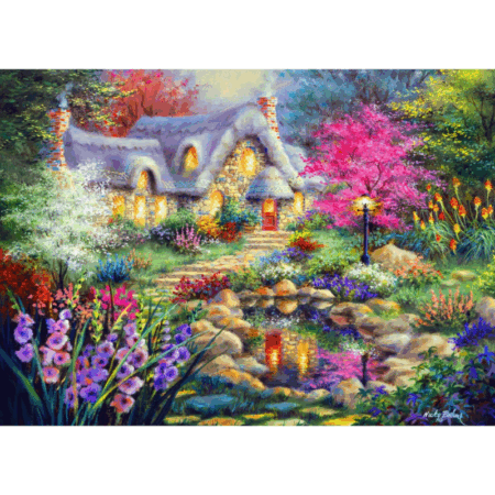 Cottage Pond - 1000 Teile Puzzle