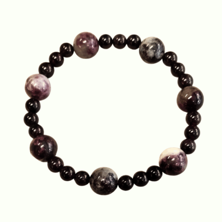 Stein Armband - Roter Turmalin und Granat