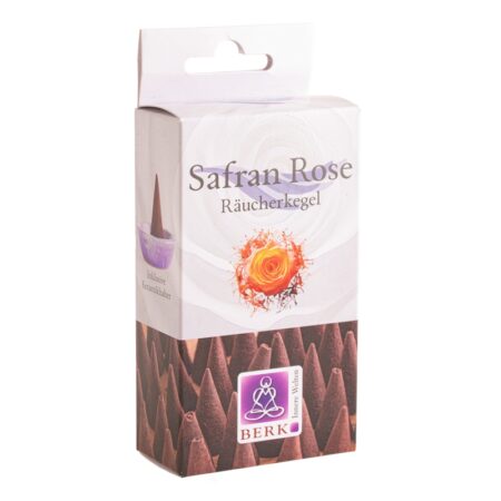 Safran Rose Räucherkegel
