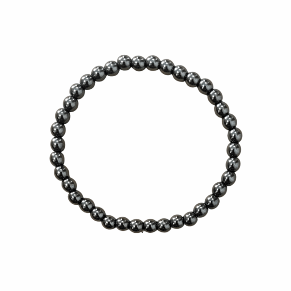 Kleines Kugelarmband Hämatit 4 mm