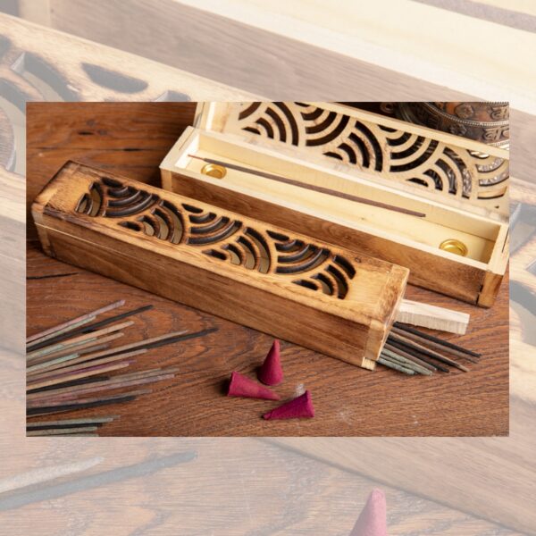 Holzbox mit Vorratsbehälter Wave – Bild 2