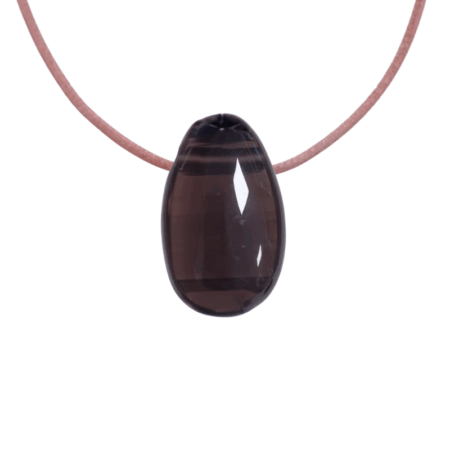 Lamellenobsidian gebohrt