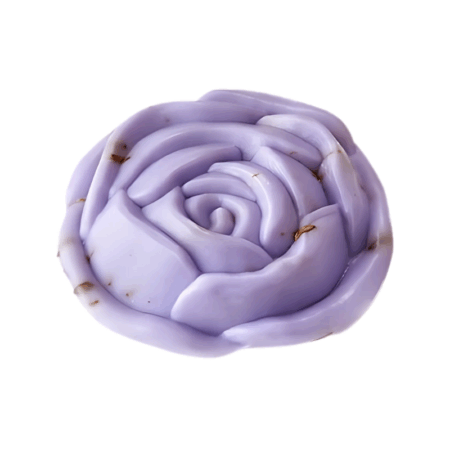 Schafmilchseife Lavendel in Rosenform