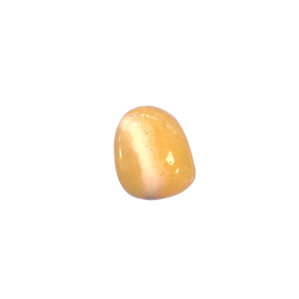 Orangencalcit Trommelstein