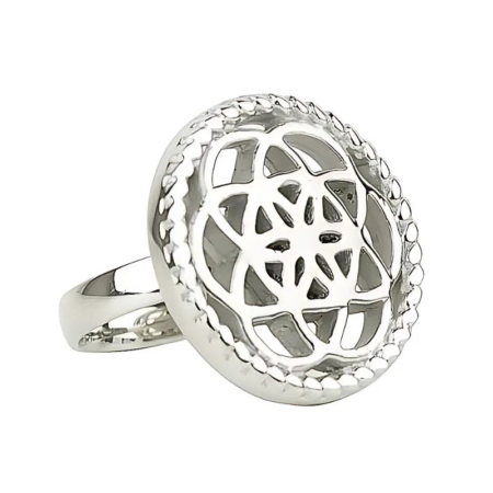 Traumfänger Ring Same des Lebens stahl 54 mm