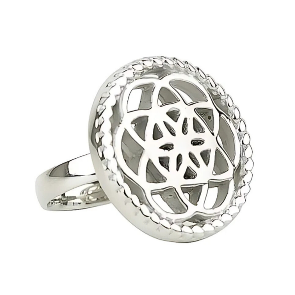 Traumfänger Ring Same des Lebens stahl 54 mm