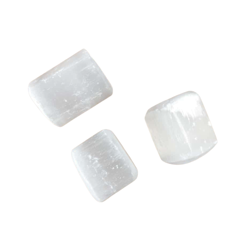 Selenit Trommelstein