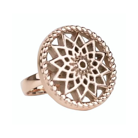 Traumfänger Ring Sonne rosé-gold 58 mm