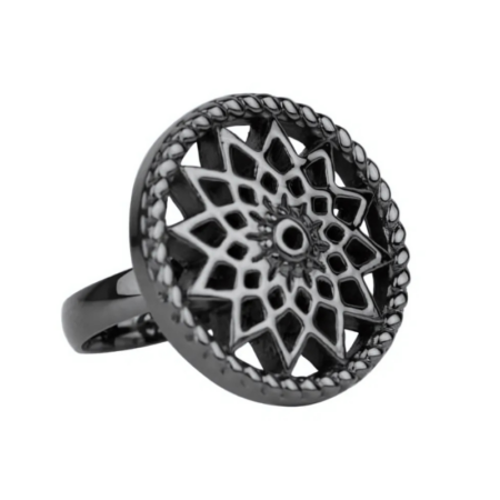 Traumfänger Ring Sonne schwarz 60 mm
