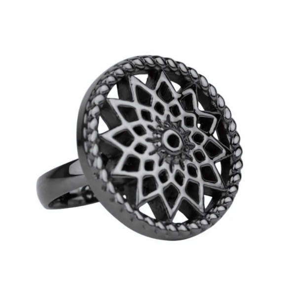 Traumfänger Ring Sonne schwarz 60 mm