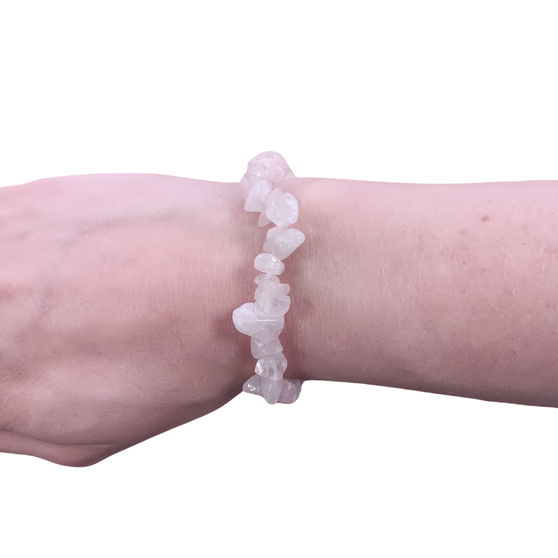 Splitterarmband Rosenquarz
