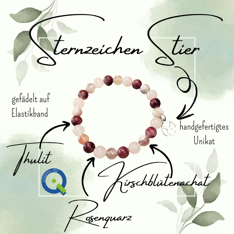 Stein Armband – Sternzeichen Stier
