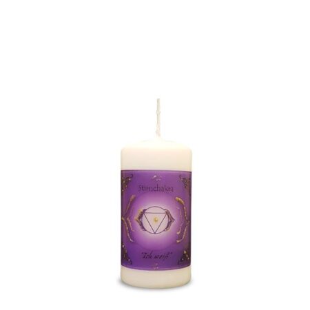 Stirnchakra Energiekerze mini