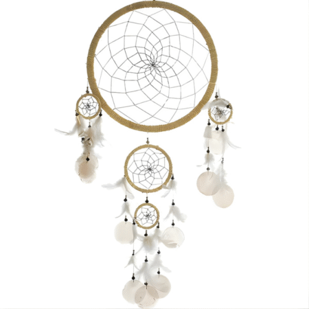 Traumfänger natur XL mit Muscheln