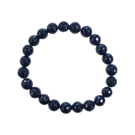 Turmalin schwarz facettiertes Armband