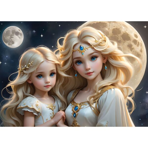 La Lune et le Soleil - Collection Mère et Fille  - 2x 500 Teile Puzzle – Bild 3