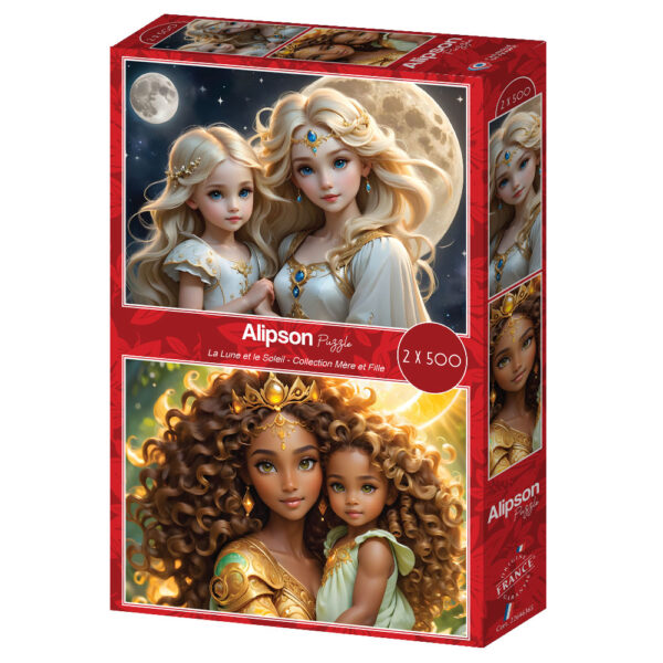 La Lune et le Soleil - Collection Mère et Fille  - 2x 500 Teile Puzzle – Bild 2