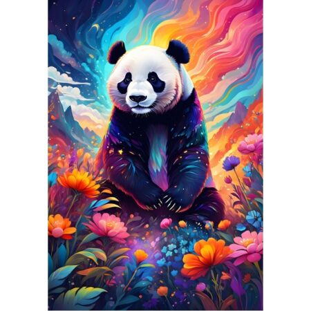 Colourful Panda - 1000 Teile Puzzle