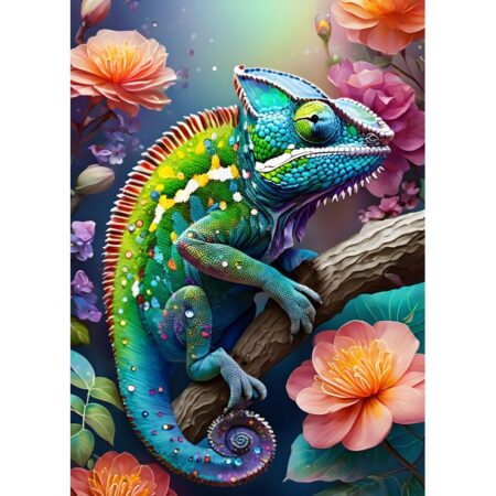 Colourful Chameleon  - 500 Teile Puzzle
