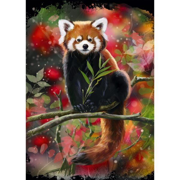 Red Panda sits on a Branch - 1000 Teile Puzzle