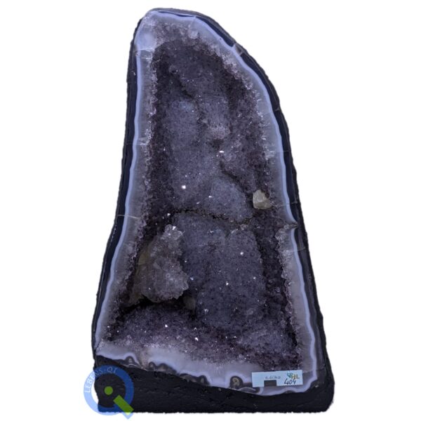 Amethystdruse mit Achatrand #404-GF