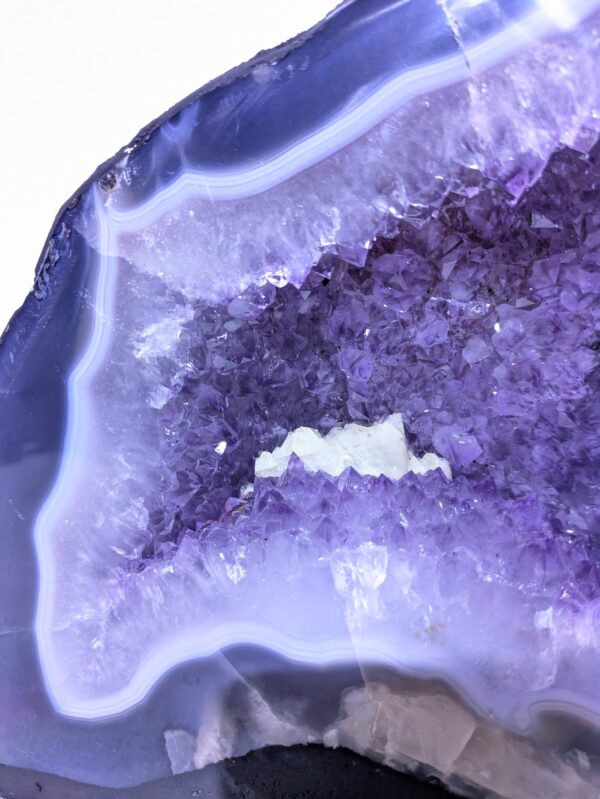 Amethystdruse mit Achatrand #407-GF – Bild 4