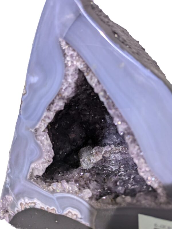 Amethystdruse mit Achatrand #410-SF – Bild 4