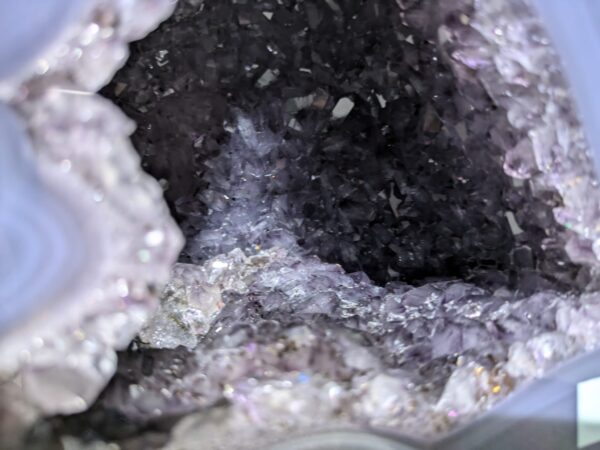 Amethystdruse mit Achatrand #410-SF – Bild 5