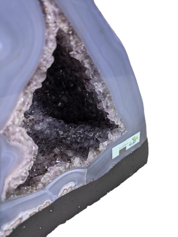 Amethystdruse mit Achatrand #410-SF – Bild 6