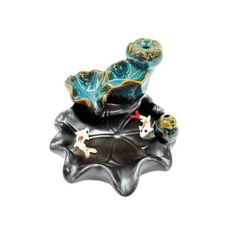 Lotusteich mit Kois - Backflow Kegelhalter